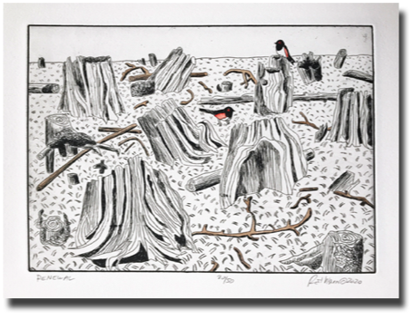 Renewal
etching
7.5" x 10.5" unframed
$250 Renewal
etching
7.5" x 10.5" unframed
$250